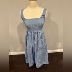 Wayf baby blue midi/long dress